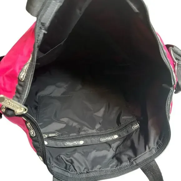 Lesportsac Shoulder Tote Bag In Peony Pink Y2K - Picture 6 of 6